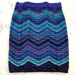 M Missoni Zigzag Knit Pencil Skirt Size 42 (US 6)